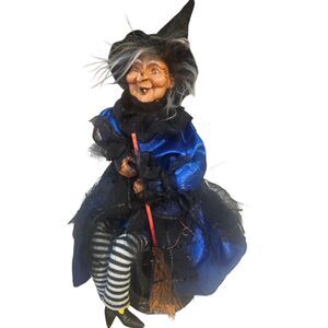 Ganz Wild & Crazy Kicking Witch Sound Activated Animated Halloween Decoration